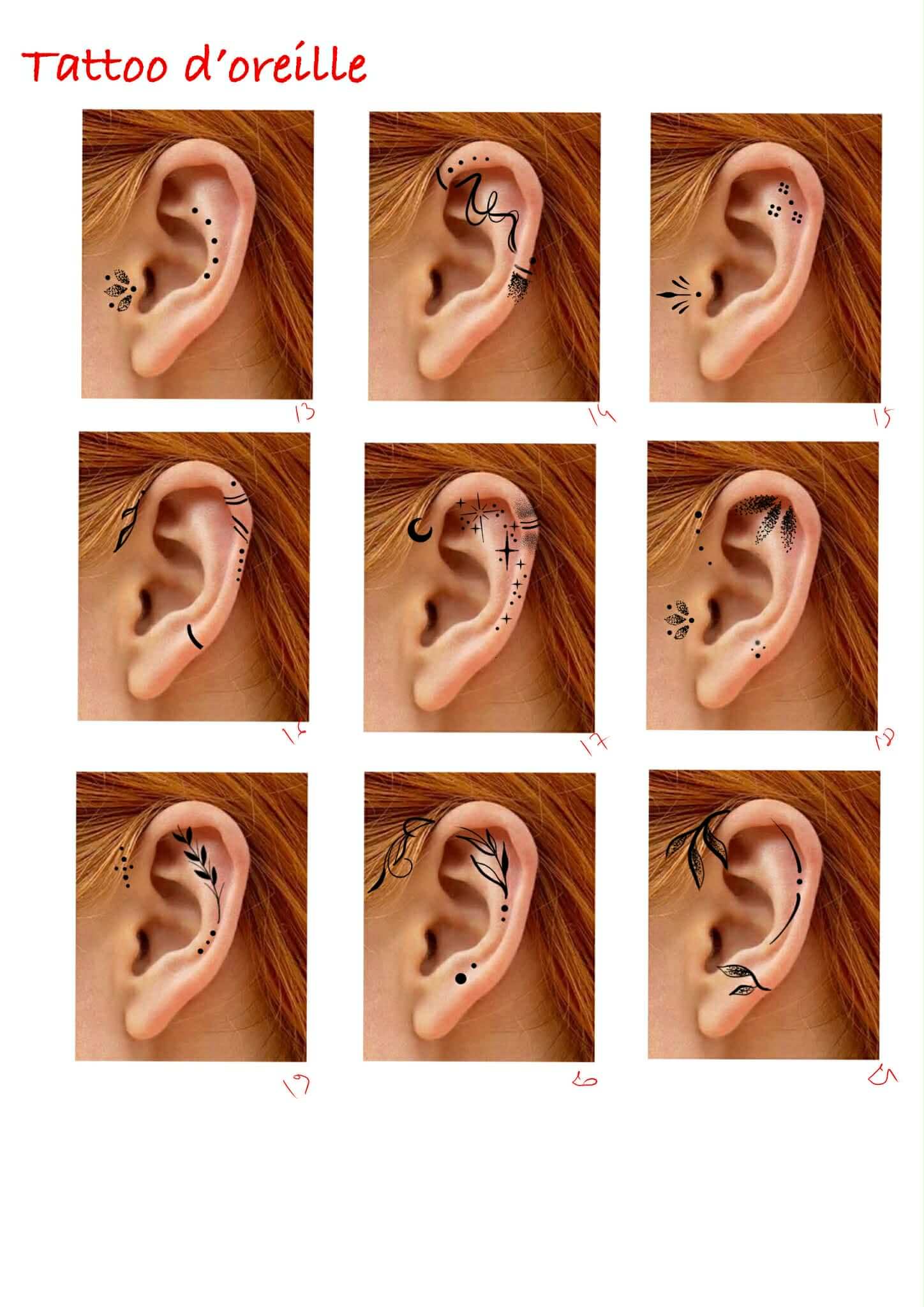 tattoo oreilles