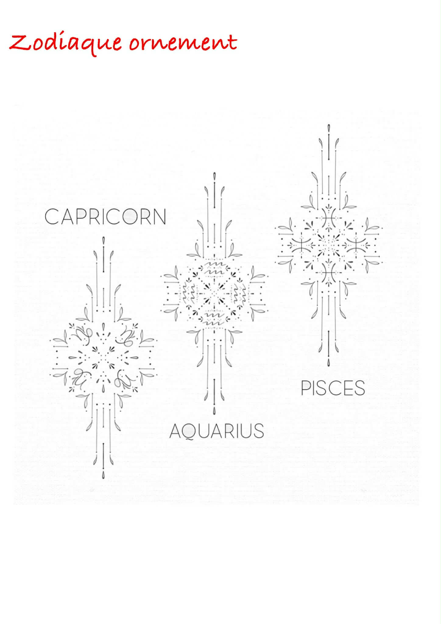 zodiaque ornementale