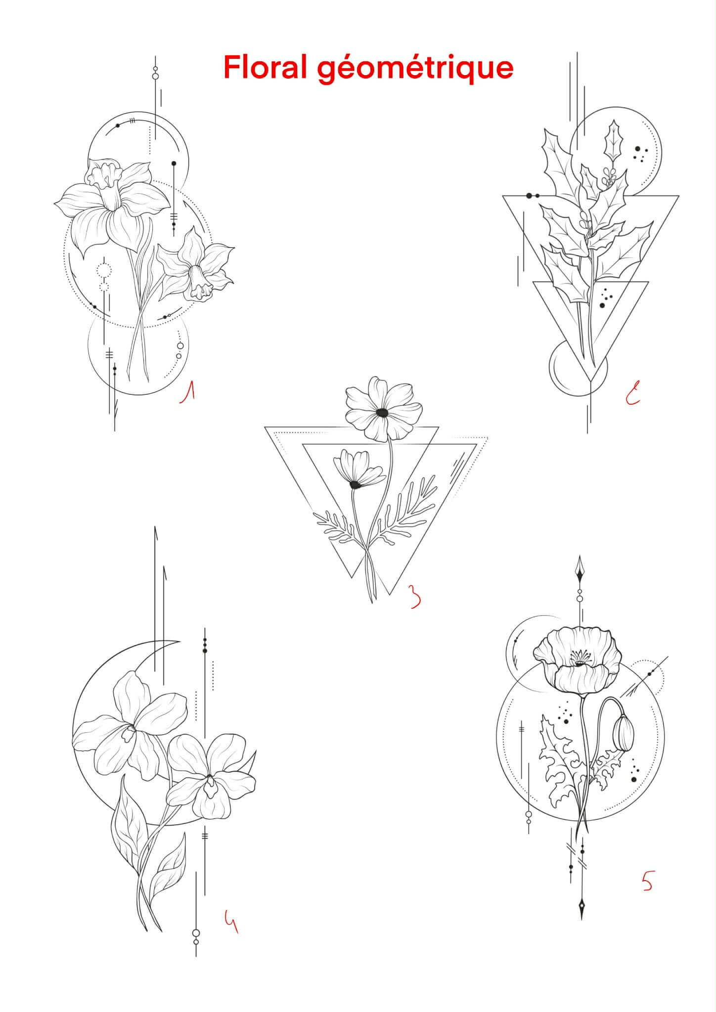 floral géométrique