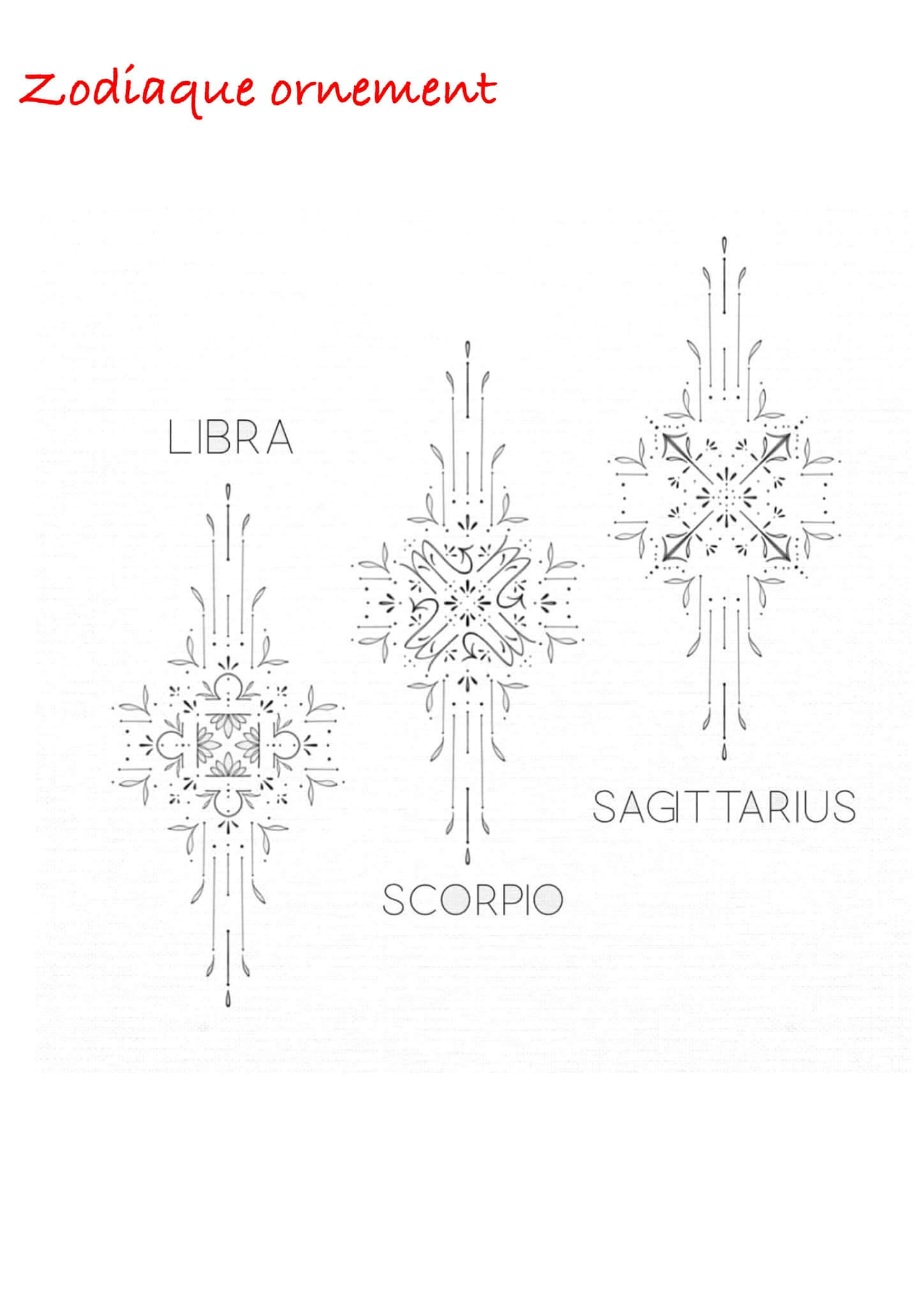 zodiaque ornemental