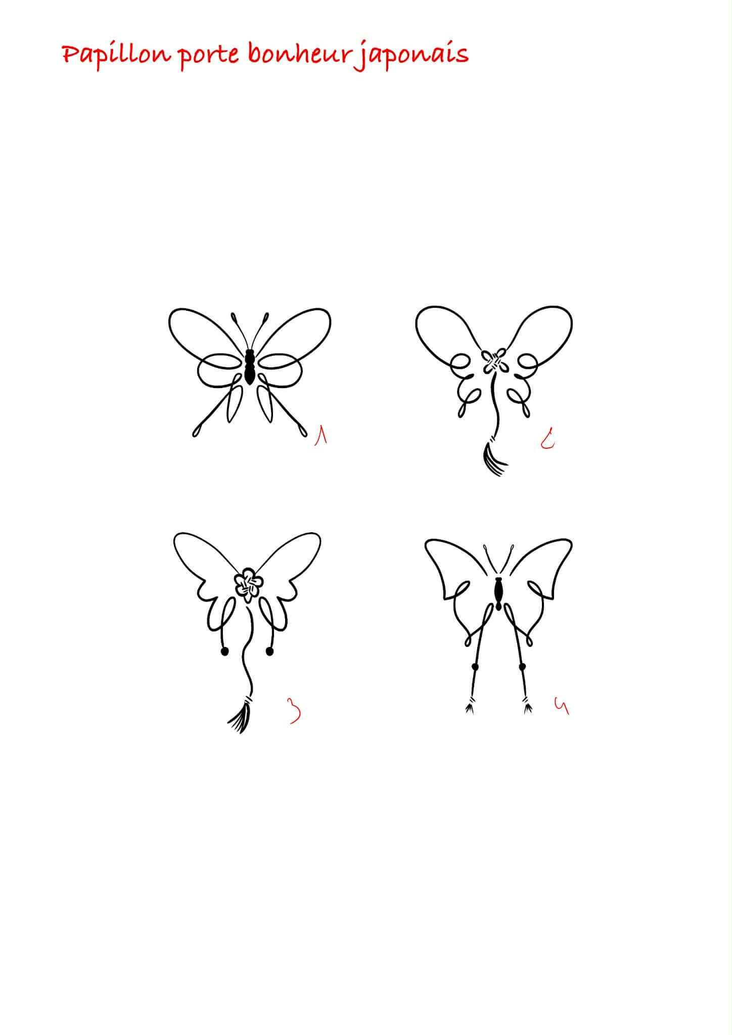 papillon porte bonheur japonnais