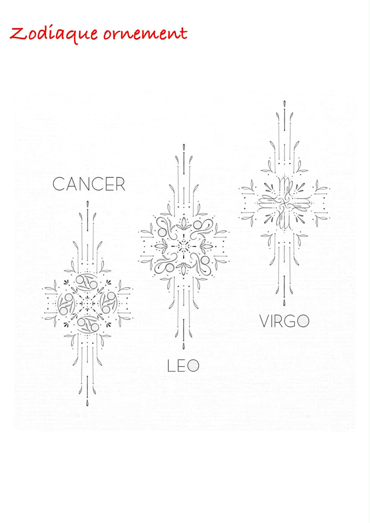 zodiaque ornementale